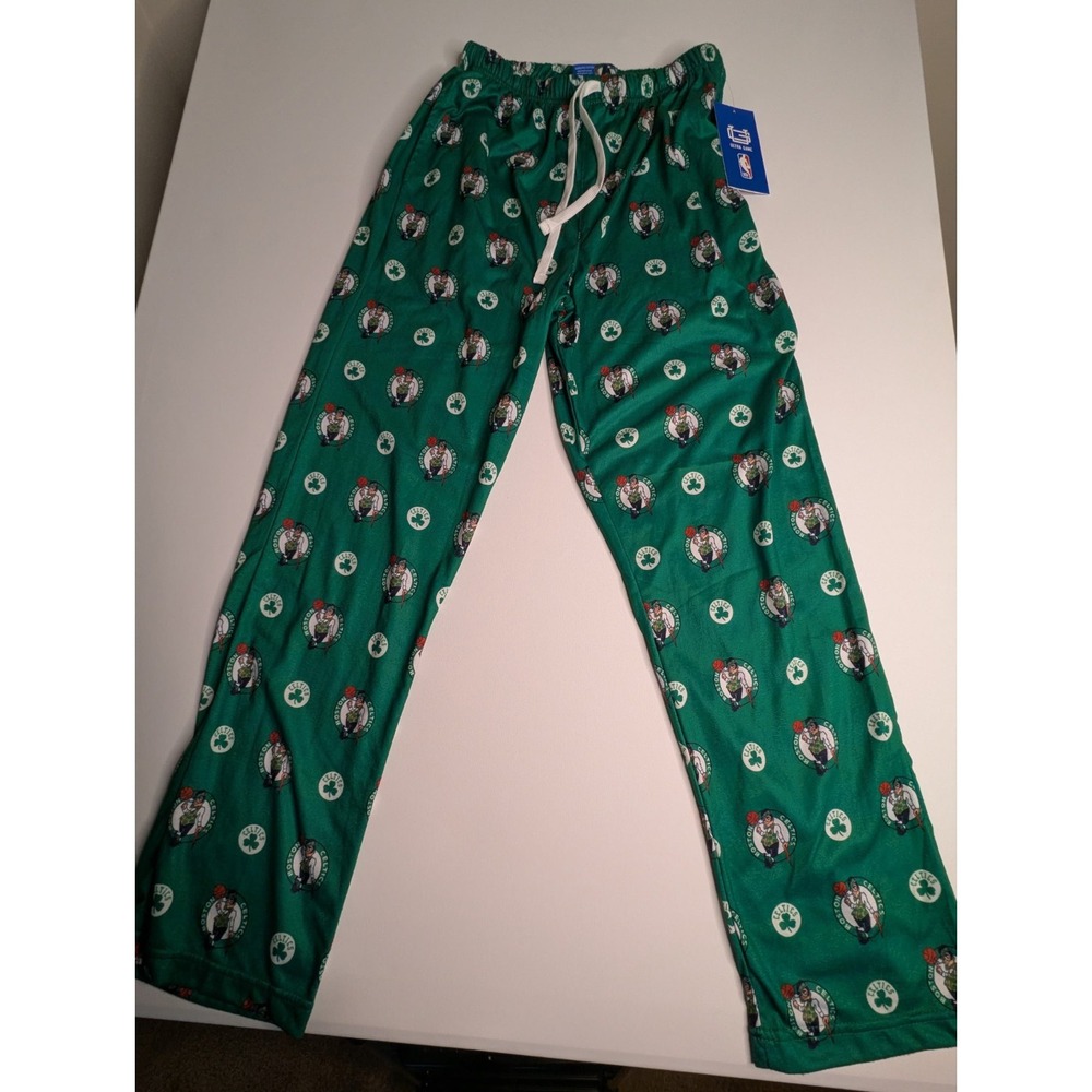 NBA Boston Celtics Ultra Game Pajama Pants Green All Over Print Mens Medium NEW